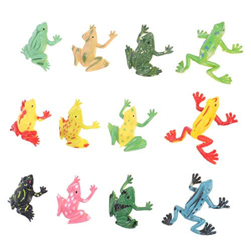 Gogogmee 12St Simulierter tropischer Laubfrosch Massenspielzeug für Kinder Froschskulptur Party mitgebsel Kinder kinderparty mitgebsel Spielzeuge Kinderspielzeug Frösche verzieren PVC von Gogogmee