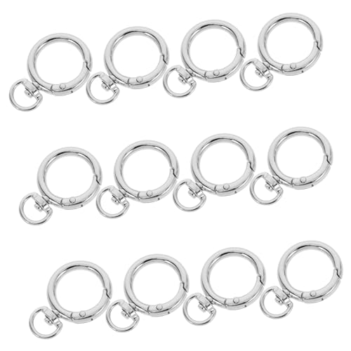 Gogogmee 12Stücke Feder Karabinerhaken Mit O Ringen Für Schlüsselanhänger Taschen DIY Zubehör Robustes Design Legierung Für Bastelprojekte Gogogmee 12Stücke Feder Karabinerhaken Mit O Ringen Für Schlüsselanhänger Taschen DIY Zubehör Robustes Design Legierung Für Bastelprojekte von Gogogmee