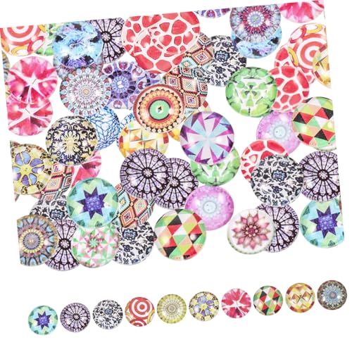 Gogogmee 12mm Bunte Cabochons Patches Für Schmuckherstellung DIY Material Für Kreative Bastelprojekte Multi Use Mosaik Schmuckzubehör Farbvielfalt Für Einzigartigen Schmuck von Gogogmee