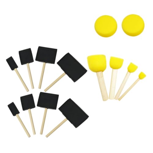 Gogogmee 15 Stück Kinderschwammpinsel runder Malschwamm Pinsel für Kleinkinder Kreisschwammpinsel Pinsel Schwamm malen Schwämme Malschwämme für Schwammpinsel zum Malen Holz Gogogmee 15 Stück Kinderschwammpinsel runder Malschwamm Pinsel für Kleinkinder Kreisschwammpinsel Pinsel Schwamm malen Schwämme Malschwämme für Schwammpinsel zum Malen Holz von Gogogmee