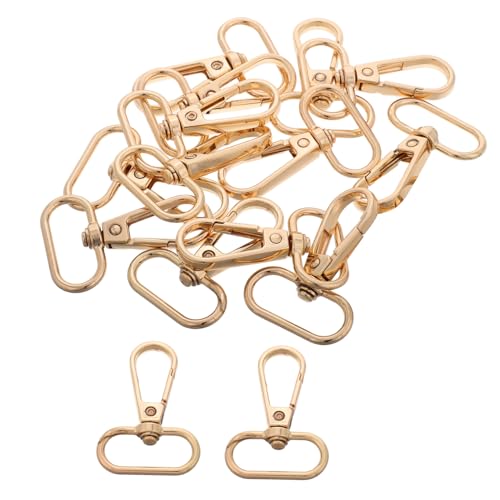 Gogogmee 15St Schnalle kettenhaken Metallclips reiseaccessoires schlüsselanhanger Schlüsselanhänger robuster Karabinerhaken Drehhaken für Geldbörsen gold Drehverschluss Zinklegierung Golden von Gogogmee