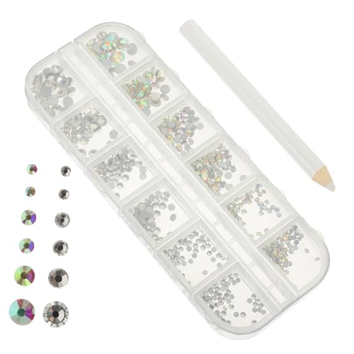 Gogogmee 1Satz Flachrücken Nagel Strasssteine mit Pickup Stift DIY Nagelkunst Dekoration für Kreative Designs für Zuhause und Maniküre für Individuelles Nageldesign Gogogmee 1Satz Flachrücken Nagel Strasssteine mit Pickup Stift DIY Nagelkunst Dekoration für Kreative Designs für Zuhause und Maniküre für Individuelles Nageldesign von Gogogmee