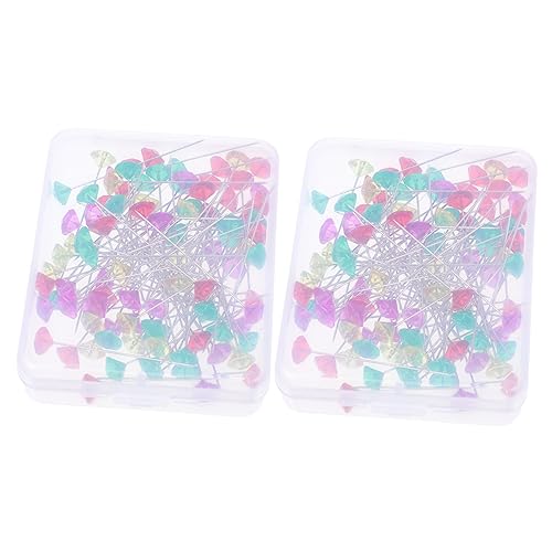 Gogogmee 2 Boxen Diamant Kopf Stecknadeln Bunte Pins Für DIY Schmuckdesign Gerade Diamant Pins Für Bastelprojekte 2 Boxen von Gogogmee