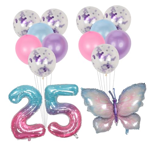 Gogogmee 2 Sets Geburtstagsballons Für Frauen Dekoballons Aluminiumfolienballon Zur Dekoration Aluminiumfolienballon Aluminiumfolie von Gogogmee