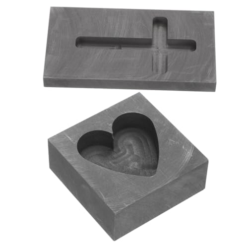 Gogogmee 2 Stck Teiliges Herz und Kreuzform Graphit Gussform Langlebige Kupfer Gießform aus Hochdichtem Graphit Geeignet für DIY Schmuckherstellung und Metallgießen Wie Silber Gold Kupfer Gogogmee 2 Stck Teiliges Herz und Kreuzform Graphit Gussform Langlebige Kupfer Gießform aus Hochdichtem Graphit Geeignet für DIY Schmuckherstellung und Metallgießen Wie Silber Gold Kupfer von Gogogmee