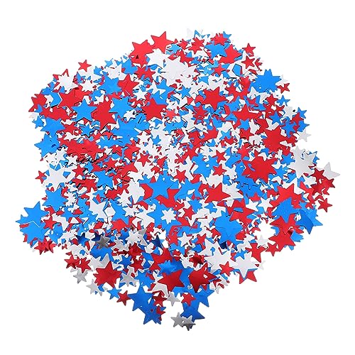 Gogogmee 2 Stück 1 Pentagramm Konfetti Usa-dekorationen 4. Juli Konfetti Dekoration Zum Nationalfeiertag Stern Konfetti Glänzt Ballonfüller Metallbesatz Berühmtheit Requisiten Das Haustier von Gogogmee