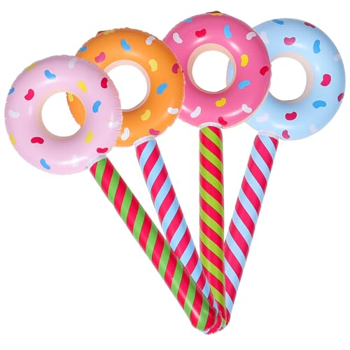 Gogogmee 20 Stk Aufblasbarer Donut-Stick Donut-Pool schwimmt Ballon Krapfen hühner spielzeug aufblasbare donut Geburtstagsfeier aufblasbare Spielzeuge sommer aufblasbares spielzeug PVC von Gogogmee