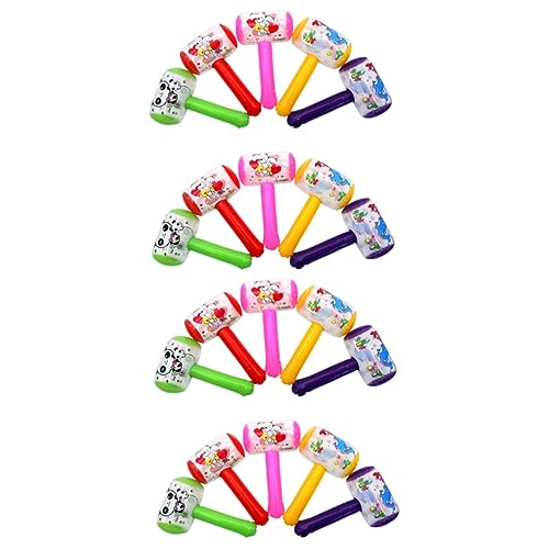 Gogogmee 20 Stk Aufblasbarer Kinderhammer Krachhammer Aufblasbarer Quietschhammer Quietschendes Hammerspielzeug Kidcraft-spielset Spielzeug Für Kinder Quietschender Hammer Colorful von Gogogmee