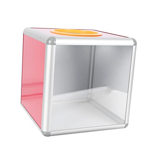 Gogogmee 2Er-Box Lotterie-Box Spende Zubehör Tombola-Zubehör Spendenfall Tombola-Versorgung Mehrzweck Los display box wahlurne present box money box Spende liefern Klarer Lotteriefall Acryl von Gogogmee