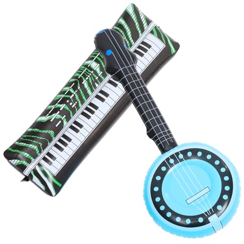 Gogogmee 2St Aufblasbares -Spielzeug Zubehör für Musikpartys Spielzeuge aufblasbare musikinstrumente aufblasbares keyboard Dekorationsspielzeug Spielzeug für Strandpartys PVC von Gogogmee