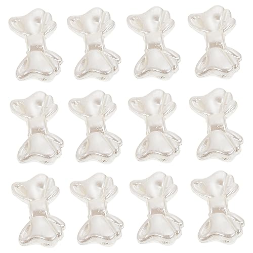 Gogogmee 300 Stücke Bowknot Spacer Perlen DIY Schmuck Erfahren Simulation Perle Bowknot Perlen von Gogogmee