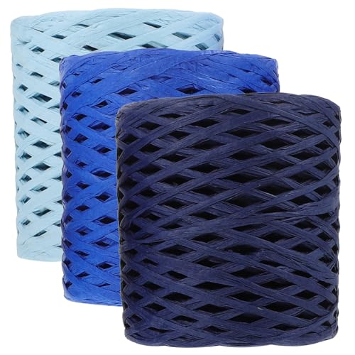 Gogogmee 3Rollen Raffiaband Dekoratives Papierband für Geschenkverpackungen DIY Projekte Blumenstrauß Dekoration Naturbast Gogogmee 3Rollen Raffiaband Dekoratives Papierband für Geschenkverpackungen DIY Projekte Blumenstrauß Dekoration Naturbast von Gogogmee