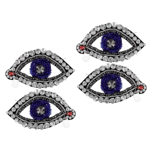 Gogogmee 4 Stück Evil Eye Beaded Patches Strass Applikationen für Kleidung Jacken Jeans Taschen DIY Schutz Stil Gogogmee 4 Stück Evil Eye Beaded Patches Strass Applikationen für Kleidung Jacken Jeans Taschen DIY Schutz Stil von Gogogmee