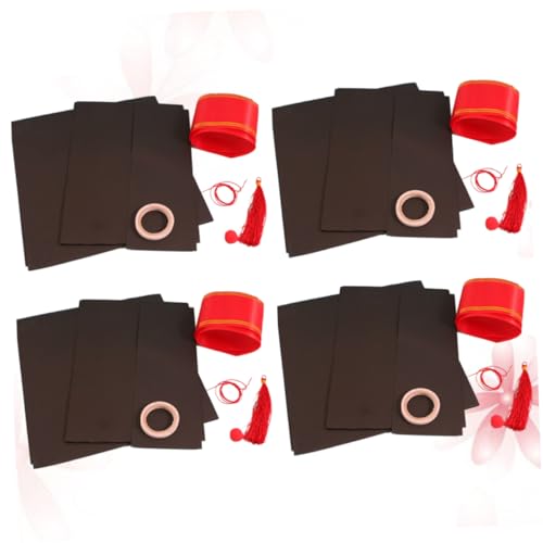 Gogogmee 4 Stück Graduierung DIY Handwerk Mini-Abschlusskappen aus Papier DIY-Material für den abschluss handystativ Graduation Cap graduierungshut DIY Material Graduierung DIY-Tool von Gogogmee