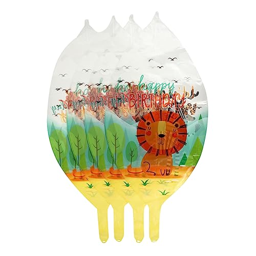 Gogogmee 4 Stück Tierischer Ballon Dschungel Dekorationen Gehende Tierballons Ballons Zum Thema Dschungel Wilde Partyzubehör Faultier Ballon Kinder Dekor Cartoon-ballons Pa-nylon von Gogogmee