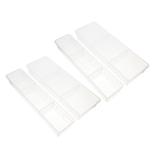 Gogogmee 4 Teiliges Schmuck Organizer Set Transparente Mit Fächern Für Kosmetik Und Kleine Gegenstände Multifunktionale Sortierbox Für Schubladen Und Büro Ideal Für von Gogogmee