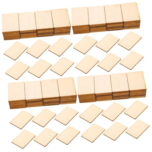 Gogogmee 400 Stk Kleine Holzstücke para mesa de quadratische Etiketten quadratische Ausschnitte bügelbrett kinder bastel sachen holzbrett DIY liefert Holzspäne für DIY hölzern Light Brown von Gogogmee