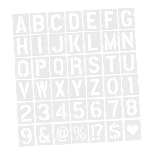 Gogogmee 42 Stück Teiliges Kunststoff Schablonen Alphabet und Zahlen Wiederverwendbare Malvorlagen für Wand Möbelgestaltung Vielseitige Spraypainting Schablonen für DIY Bastelprojekte Gogogmee 42 Stück Teiliges Kunststoff Schablonen Alphabet und Zahlen Wiederverwendbare Malvorlagen für Wand Möbelgestaltung Vielseitige Spraypainting Schablonen für DIY Bastelprojekte von Gogogmee