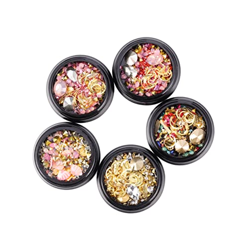 Gogogmee 5 Stück Teiliges Stern Mond Charms Diy Nail Art Dekorationen Langlebige Strasssteine für Fingernägel Salon oder Zuhause Gogogmee 5 Stück Teiliges Stern Mond Charms Diy Nail Art Dekorationen Langlebige Strasssteine für Fingernägel Salon oder Zuhause von Gogogmee