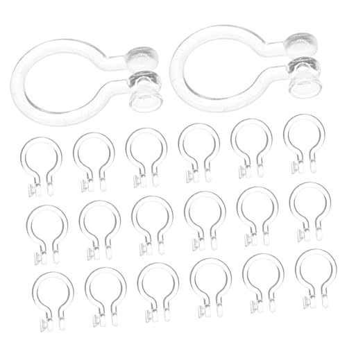 Gogogmee 50 Stück Nasenclip Ring Für DIY Silikon Nasenschmuck Konverter Clip On Nasenring Konverter Silikon Nasenring Blanker Nasenring Clip On Ohrring Konverter Nasenring Konverter von Gogogmee