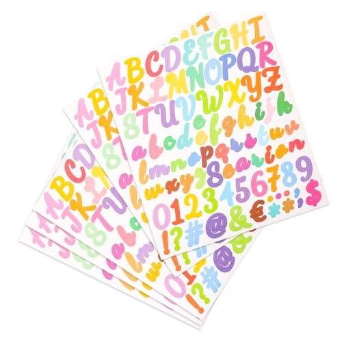 Gogogmee 5St Zahlenaufkleber Buchstabenaufkleber personalisierte Sticker Metalldekoration Aufkleber für Poster Monogramm Alphabet-Aufkleber Aufkleber für Mülleimer Scrapbook-Aufkleber von Gogogmee