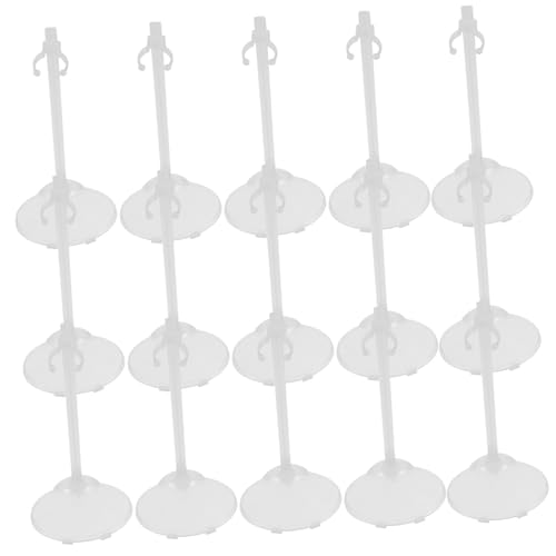 Gogogmee 60 STK Puppenständer einstellbare Stütze Puppenstützrahmen Spielzeug Puppenhalter Steht Figure Stand puppenzubehör Stützständer für Puppen Puppenhalteständer Plastik Transparent von Gogogmee