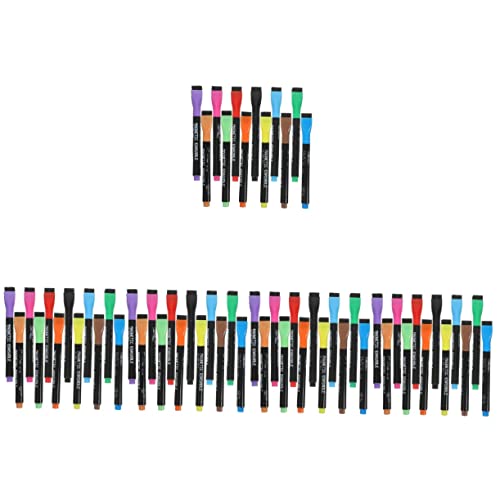 Gogogmee 60 Stk Whiteboard-stift Markierungen Masse Kreative, Trocken Abwischbare Stifte Trocken Abwischbare Marker Mit Feiner Spitze Whiteboard-marker Textmarker Büromarker Abs Colorful von Gogogmee