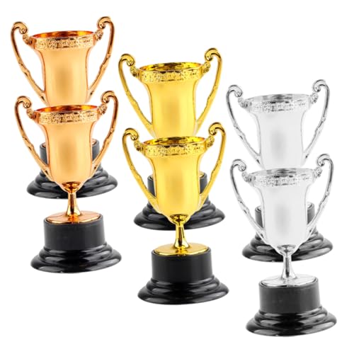 Gogogmee 6St Trophäenspielzeug aus Kunststoff Trophäenmodell Mini-Trophäen für Auszeichnungen kunststoffbecher plastikgläser dekoringe schmücken -Wettbewerbstrophäe Wiederverwendbar von Gogogmee