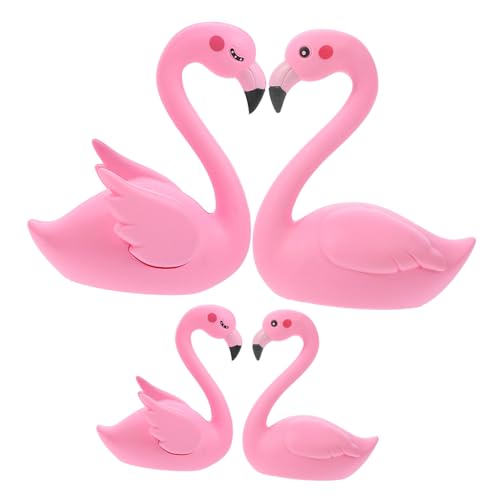 Gogogmee 8 Stk Dekoration zum Kuchenbacken weihnachtsfigur dekoration Flamingo-Kuchenverzierungen Kuchendekorationen cake decoration kuchen dekoration Vinyl Handwerk Flamingo-Ornament von Gogogmee