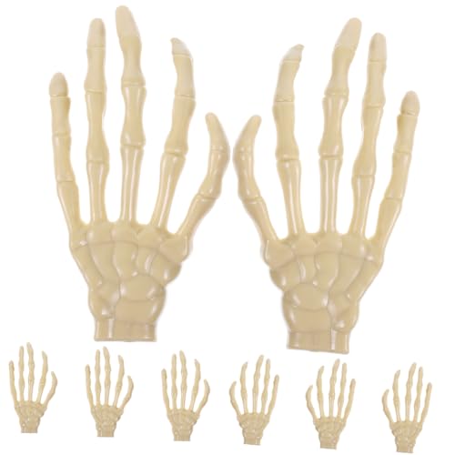 Gogogmee 8pcs Halloween Skelett Hand Requisite Halloween Skelett Hände Realistisch Abgetrennte Plastik -skeletthände von Gogogmee