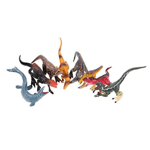 Gogogmee 8pcs Simulation Dinosauriermodell Plastik Dinosaurierform Ornament Dinosaurier Schmuck von Gogogmee