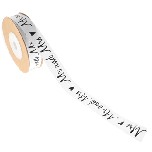 Gogogmee Delikates Baumwollband für Hochzeitsdekoration Geschenkband mit Buchstabenmuster für DIY Projekte Bastelarbeiten und Gartenanlässe Mr Gogogmee Delikates Baumwollband für Hochzeitsdekoration Geschenkband mit Buchstabenmuster für DIY Projekte Bastelarbeiten und Gartenanlässe Mr von Gogogmee