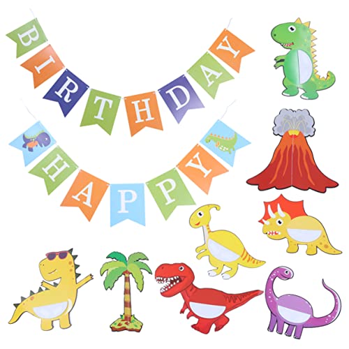 Gogogmee Dinosaurier Geburtstag Dekoration Banner Set 1 Set Mit Dinosaurier Party Deko Für Kindergeburtstag Geburtstagsfeier Zubehör Dino Themenbanner Für Unvergessliche Feiern von Gogogmee