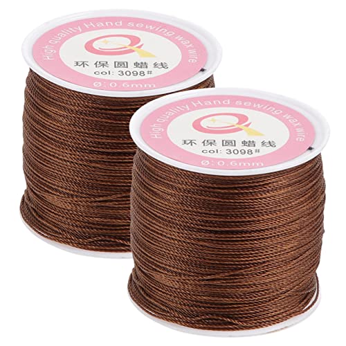 Gogogmee Faden zum Nähen Nähen und Faden Sewing Waxed Thread Hand Stitching Threads Wax Wachste Threads Wachsfaden Threads Cord for Craft Bookbinding Shoe Repairing Sewing Machine von Gogogmee