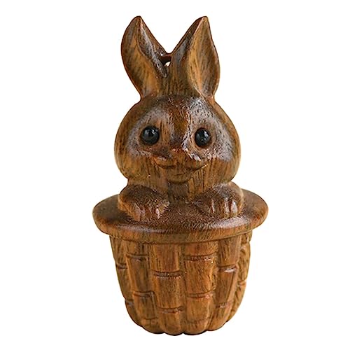 Gogogmee Kaninchen Holzschnitz Anhänger für DIY Schmuck Kleine Hasendekoration für Schlüssel Taschen und Home Decor für Mikrolandschaften und Bastelprojekte Gogogmee Kaninchen Holzschnitz Anhänger für DIY Schmuck Kleine Hasendekoration für Schlüssel Taschen und Home Decor für Mikrolandschaften und Bastelprojekte von Gogogmee