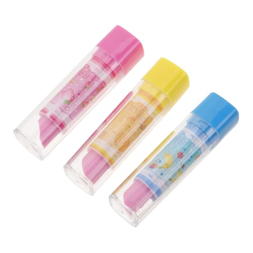 Gogogmee Lippenstift Radiergummi Set Kreative Schreibwaren Mit Obst Muster Lustige Radierer Für Kinder Und Studenten Zufällige Farben Ideales Für Schule Und von Gogogmee