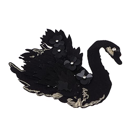 Gogogmee Nähen Auf Swan Form Bestickte Applique Stickerei Patch Nähen Zubehör von Gogogmee