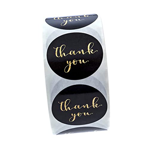 Gogogmee Selbstklebende Thank You Aufkleber Auf Rolle Dekorative DIY Sticker Für Verpackungen Und Feiern Ideal Für Abschlussfeiern Verpackungslabels Und Mehr von Gogogmee