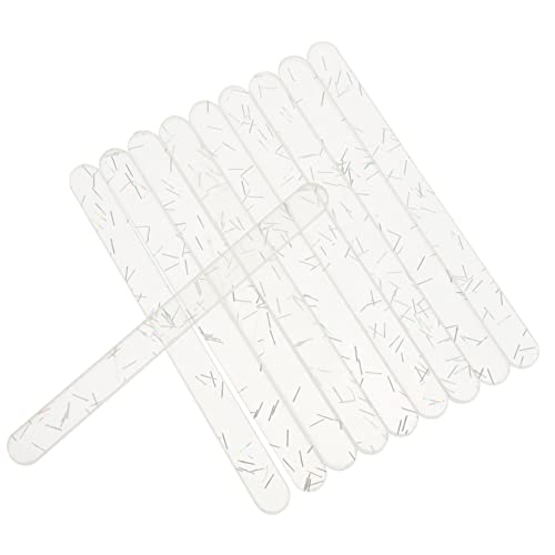 Gogogmee Wiederverwendbare Sticks zum Selbermachen Farbige Eisstangen Stick Cakesicle Sticks Reusable Ice Cream Eis am Stiel Werkzeug Acrylstäbe Sticks Molds for Cake Dessert Candy Homemade von Gogogmee