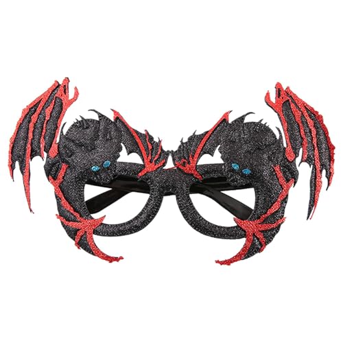 Gohemsun Halloween-Brillenfassungen,Halloween-Brillen für Erwachsene | Party-Cosplay-Zubehör,Trendiger, einzigartiger Foto-Requisiten-Brillenrahmen für Party-Requisiten von Gohemsun