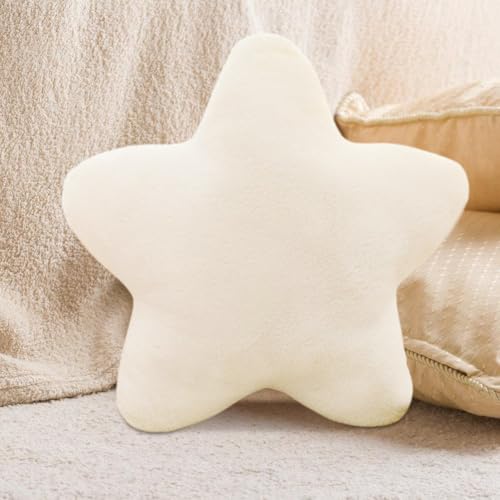 Gohytal Kuschelkissen Kinder in Stern Form, Stern Kinderkissen, Weiche Flauschige Sternenkissen, Flauschiges Deko Kissen für Baby und Kinderzimmer Zuhause Schlafzimmer für Mädchen und Jungen, 30x30cm von Gohytal