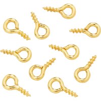 Ösenschraube, Ø 2 mm, Gold, 10 Stück von Gold