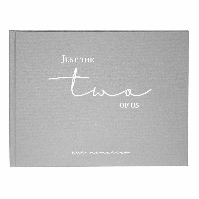 Fotoalbum Just the Two of us Grau mit verdeckter Spirale 20x25cm 100 Seiten von Goldbuch