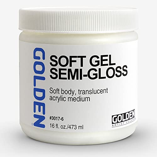 Goldene 0003017-6 16 Unzen - 473ml - Semi-Gloss Soft Gel - Medium von Golden Artist Colors