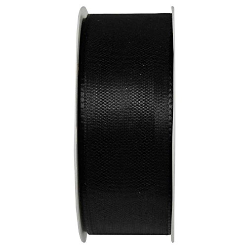 Goldina Taftband, Schleifenband mit Webkante 40mm schwarz 50m Rolle (1m=0,22EUR) von Goldina