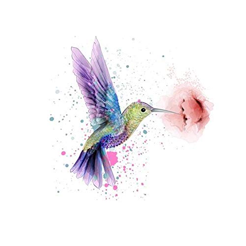 Goldkindzauber DIY Aufbuegler Patch Sticker Applikation Kolibri Vogel Aufnaeher Kleidung Patches Zum Aufbügeln von Goldkindzauber