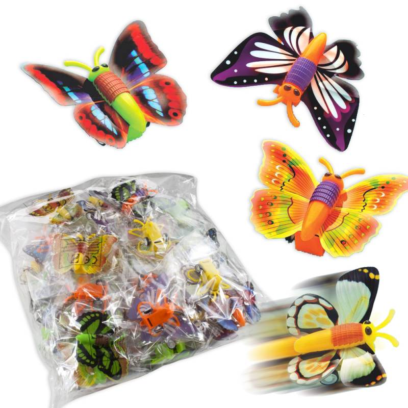 Großpack Aufziehauto Schmetterling mit Rückzug-Funktion, 48 Stück, 8 cm von Golf Toys