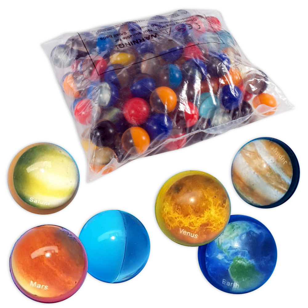 Großpack Flummis Planeten, 100 Stück im Beutel von Golf Toys