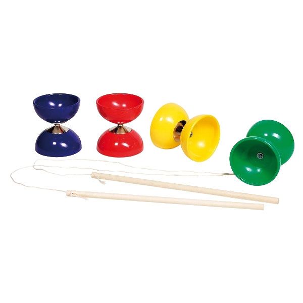 Diabolo Spiel im Set: Kegel, Seil, 2 Stöcke, Geschicklichkeitsspiel von Gollnest & Kiesel GmbH & Co. KG