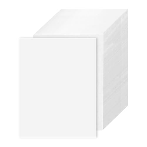 100 Stück Karteikarten A6 Blanko，14.8x 10.5 Cm Postkarten Blanko Kraftpapier Karten Weiße，Blanko Postkarten 350g/m² Din A6 Papier Druckbar, Kraftpapier Karten Blanko Karten zum Selbstgestalten von GooDengFull